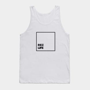 Rez Life Box Text Tank Top